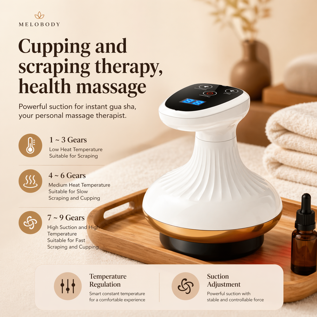 MeloBody™ 9-Speed Anti-Cellulite Body Massager with Red & Blue Light Therapy