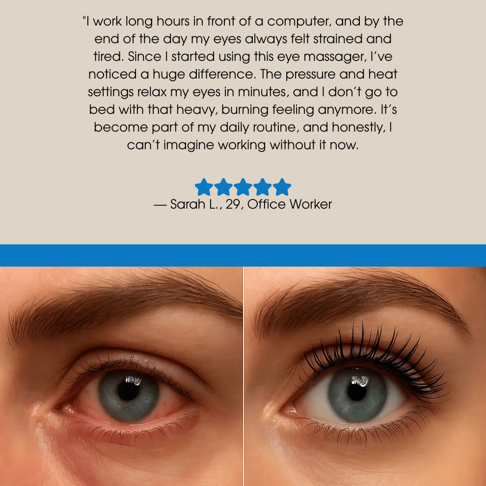 MeloBody™ Eye Massager with Heat & 5 Modes | Perfect Gift for Screen Users
